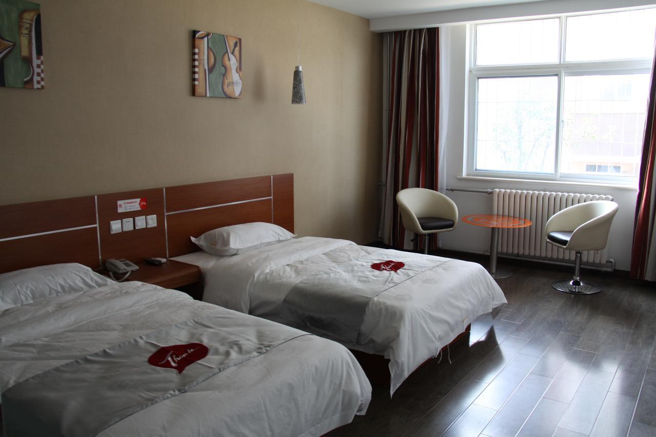 Thank Inn Chain Hotel Shandong Liaocheng Economic Development Zone Jiuhe Community Eksteriør bilde